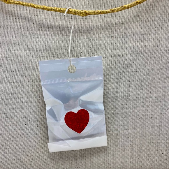 Valentine's Day Love Hearts Wooden Drop Dangle Earrings - Picture 10 of 11